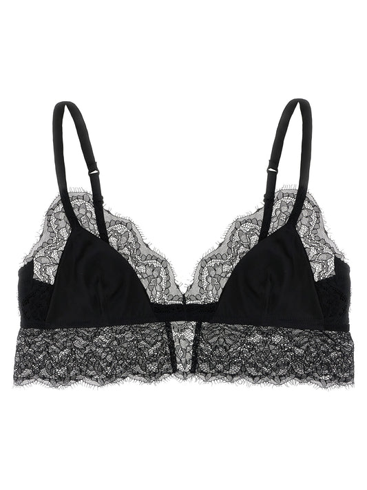 Dolce & Gabbana Black Silk Bra