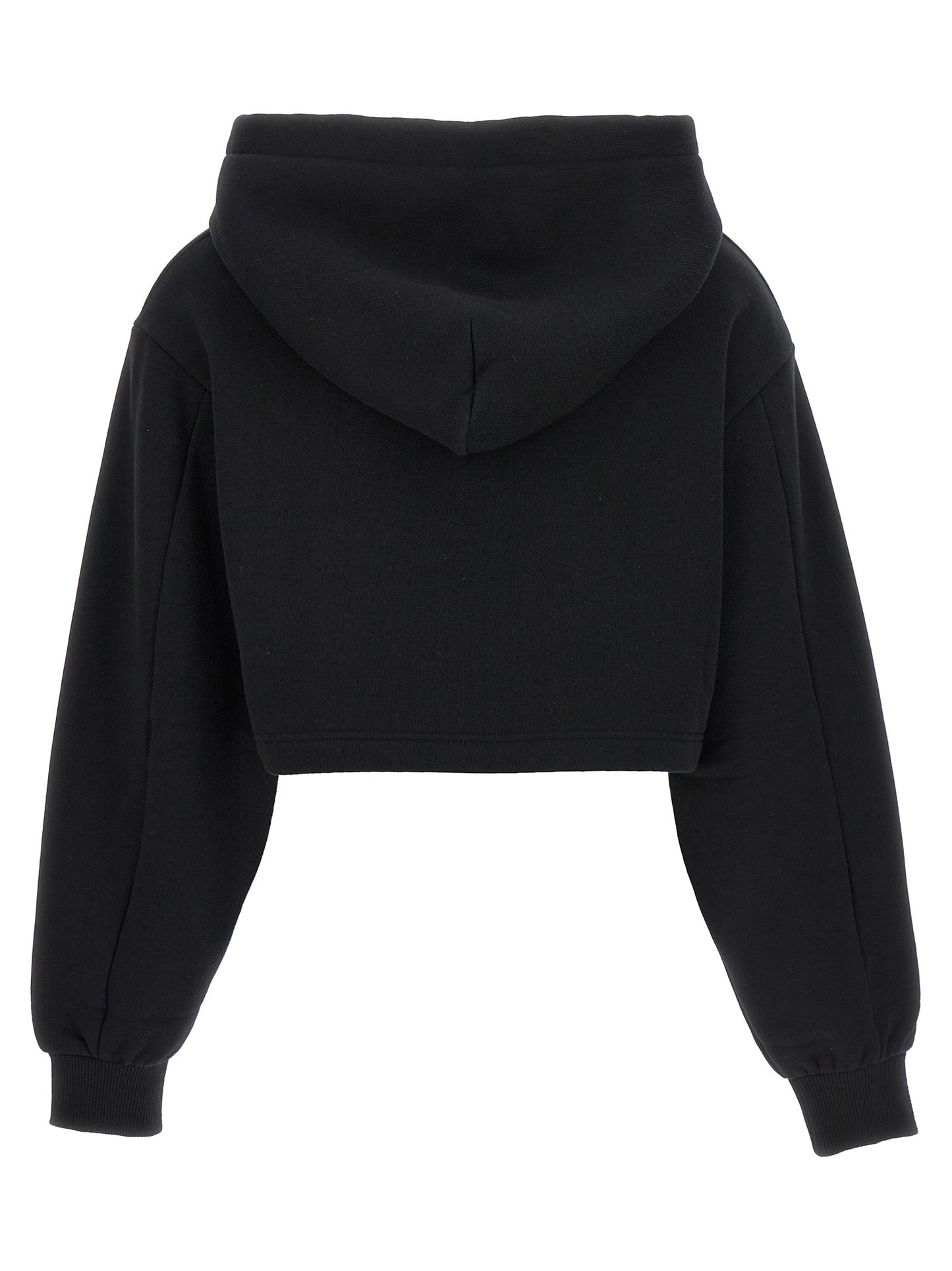 Black Cotton Hoodie