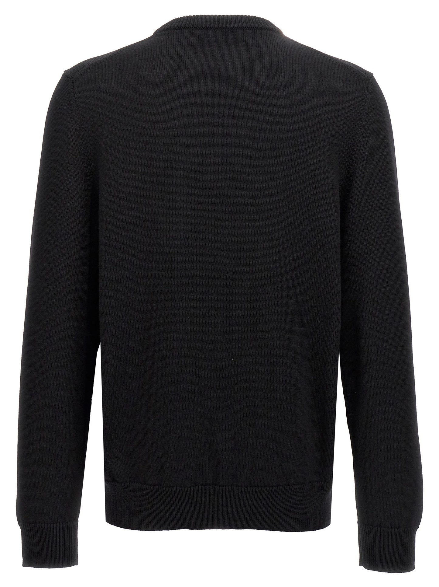 Black Virgin Wool Cardigan