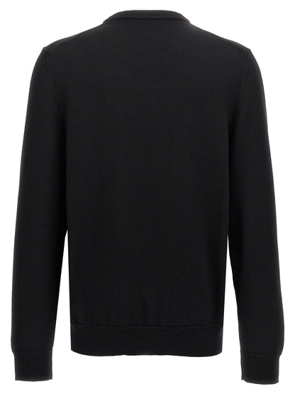 Black Virgin Wool Cardigan
