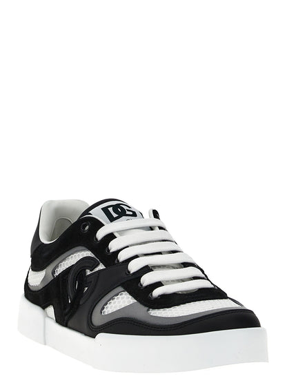 Bicolor Calfskin Sneakers Dolce & Gabbana