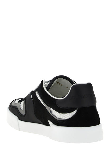 Bicolor Calfskin Sneakers Dolce & Gabbana