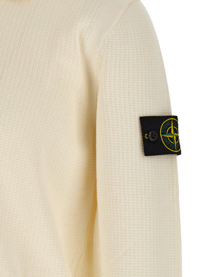 Stone Island Beige Cotton Polo Shirt
