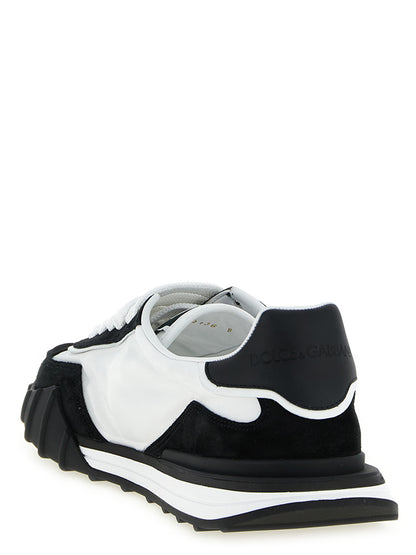 Dolce & Gabbana Bicolor Polyamide Athletic Sneakers