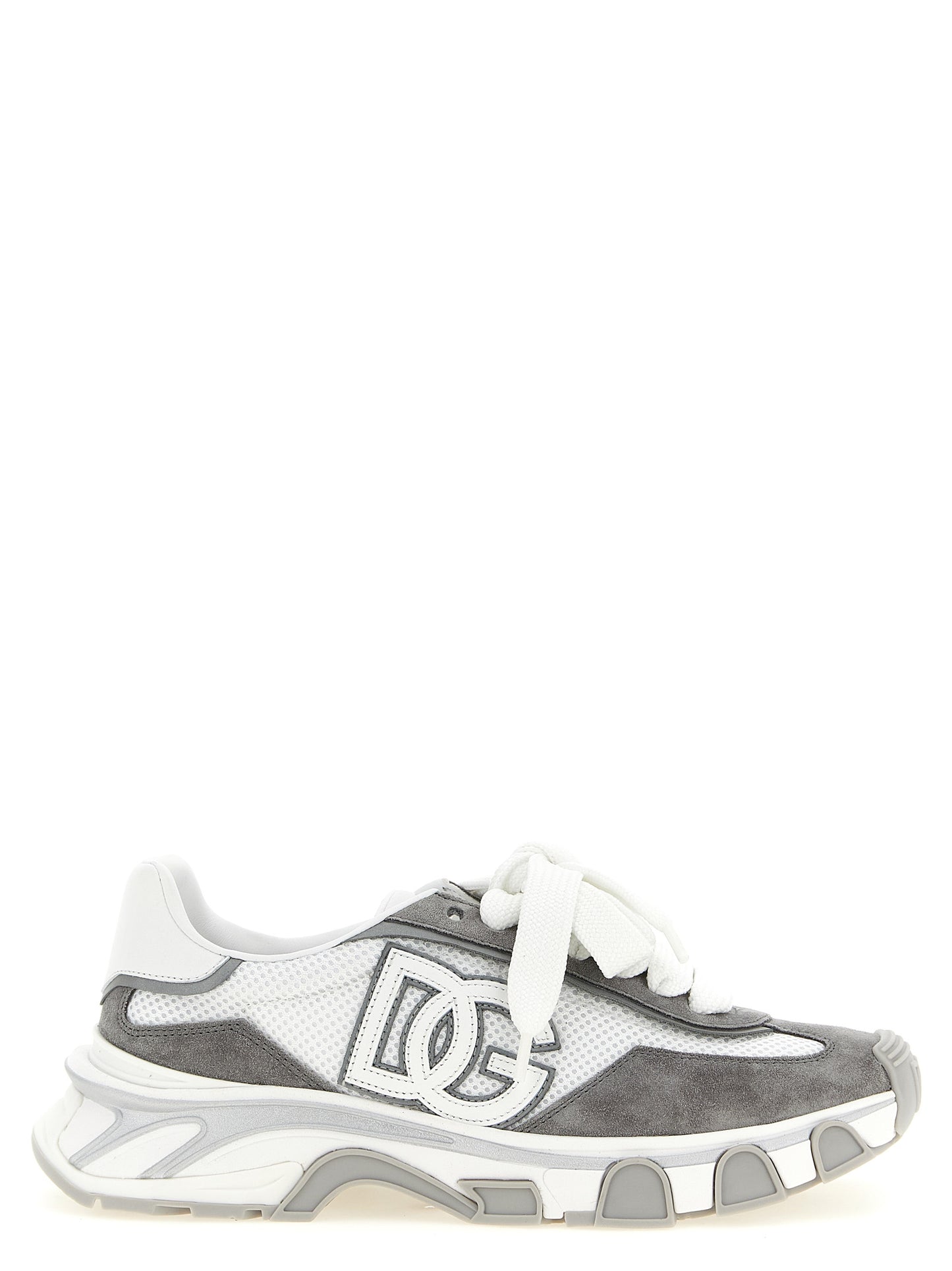 Dolce & Gabbana Gray Polyester Athletic Sneakers