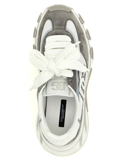 Dolce & Gabbana Gray Polyester Athletic Sneakers