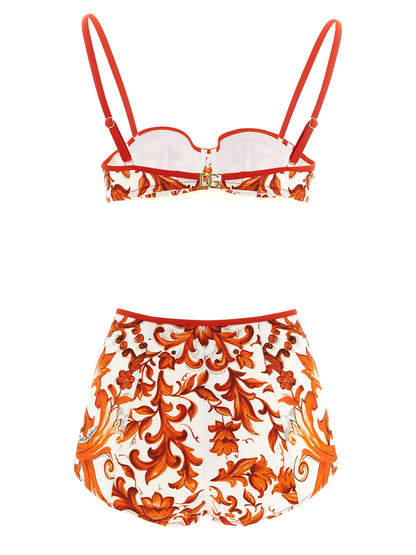 Orange Polyamide Bikini