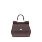Dolce & Gabbana Brown Calf Leather Bos Taurus Handbag