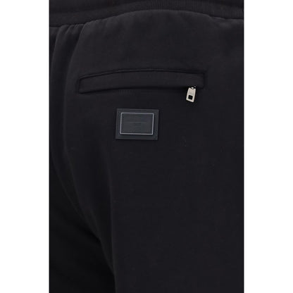 Black Cotton Joggers (Workout Pants)