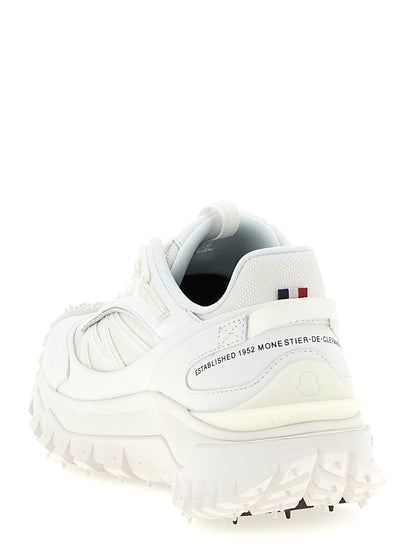 Moncler White Polyamide Athletic Sneakers