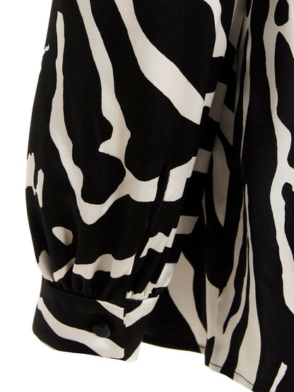 Dolce & Gabbana Bicolor Silk Blouse