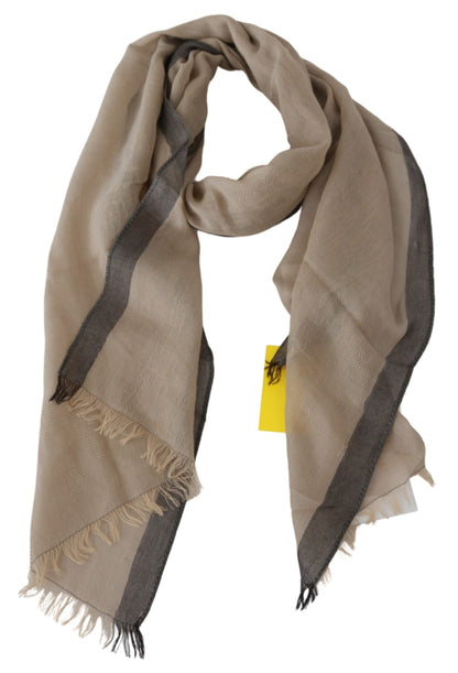 Costume National Beige Women Cotton Shawl  Scarf