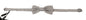 Dolce & Gabbana Silver Gray 100% Silk Adjustable Neck Papillon Bow Tie
