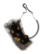 Dolce & Gabbana Silver Tiara Crystals Fruits Black Mesh Diadem Headband