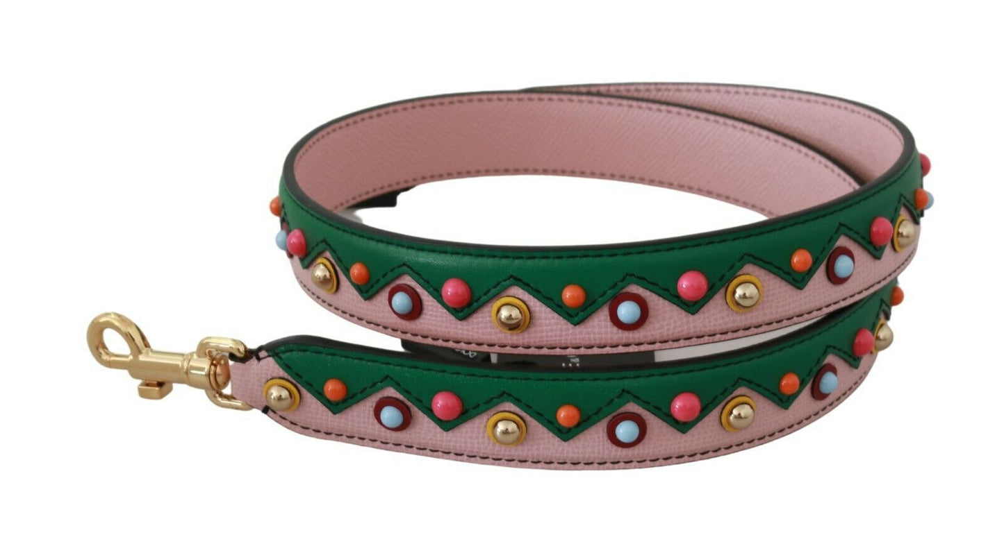 Dolce & Gabbana Shoulder Strap Leather Pink Handbag Accessory