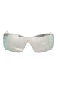 Frankie Morello Silver Metallic Fiber Women Sunglasses