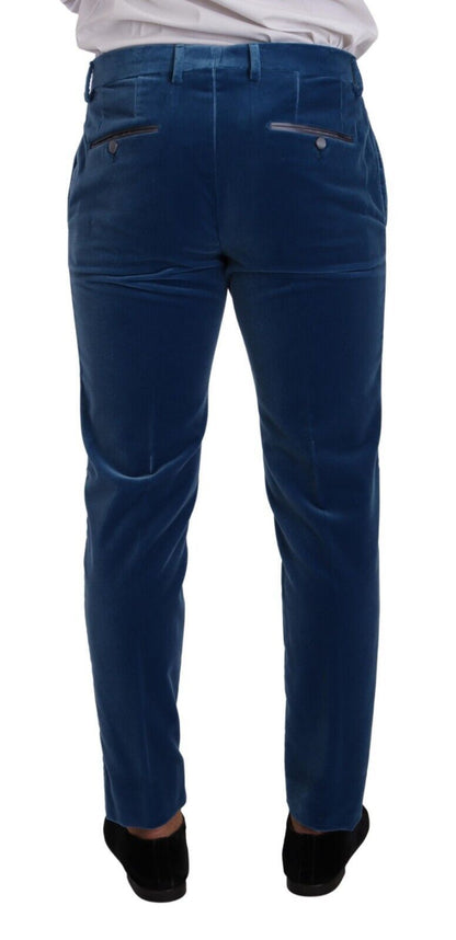 Dolce & Gabbana Blue SICILIA Velvet Slim Fit 2 Piece Suit