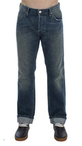 Acht Blue Wash Cotton Denim Regular Fit Jeans