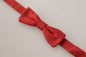 Dolce & Gabbana Red 100% Silk Adjustable Neck Papillon Tie