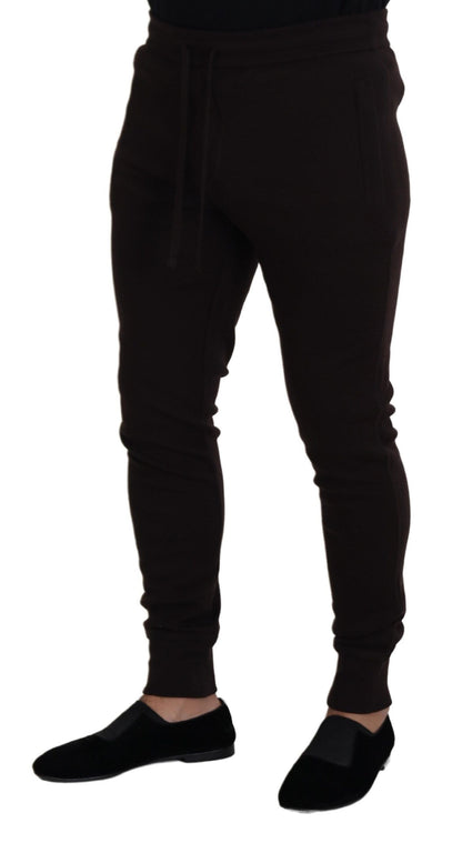Brown Cashmere Trousers Bottoms Drawstring Pants