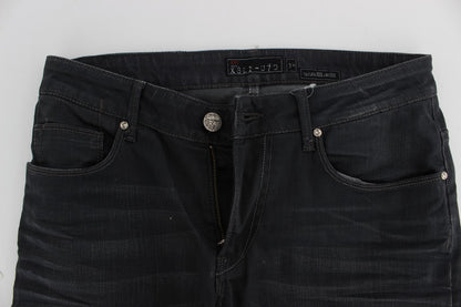 Acht Gray Cotton Stretch Slim Fit Jeans