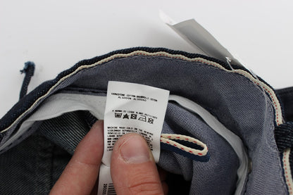 Acht Blue Cotton Regular Straight Fit Jeans
