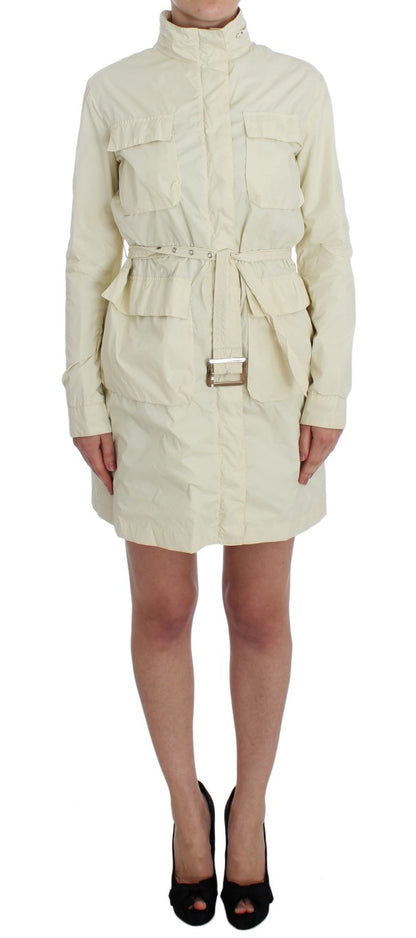 P.A.R.O.S.H. Beige Weather Proof Trench Jacket Coat