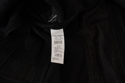 Dolce & Gabbana Black Single Breasted Coat Men Blazer