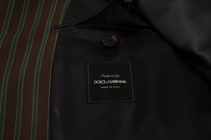 Dolce & Gabbana Multicolor Stripes Double Breasted Blazer