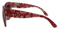 Dolce & Gabbana Red Lace Acetate Rectangle Shades  DG4231F  Sunglasses