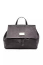 Pompei Donatella Gray Leather Women Shoulder Bag