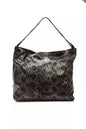 Pompei Donatella Gray Leather Women Shoulder Bag