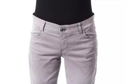 BYBLOS Gray Cotton Women's Pant