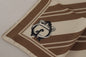 Dolce & Gabbana Brown Stripes DG Logo Square Mens Handkerchief Scarf