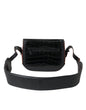 Balenciaga Black Exotic Leather Shoulder Crossbody Camera Bag