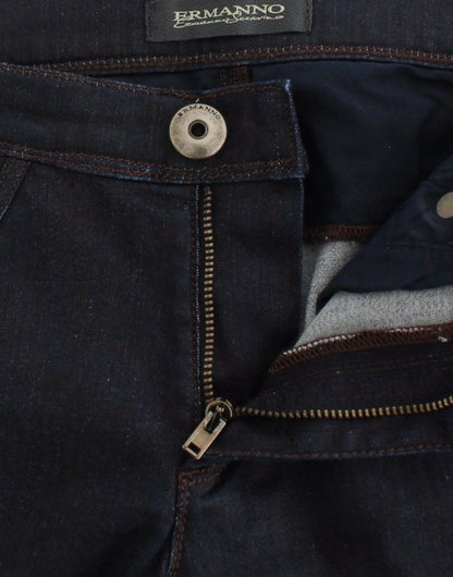 Ermanno Scervino Blue Slim Jeans Denim Pants Skinny Leg Stretch