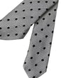Dolce & Gabbana Black White Dot Fantasy Silk Adjustable Men Tie