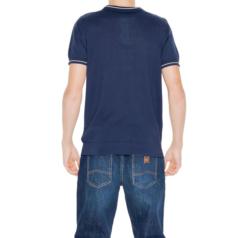Hamaki-Ho Blue Cotton Shortsleeve Shirt