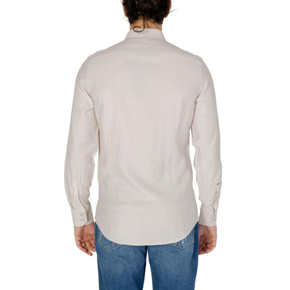 Antony Morato Beige Viscose Dress Shirt