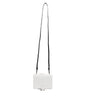 Dolce & Gabbana White Blue Leather Bifold Crossbody Sling Wallet