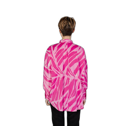 Only Pink Polyester Blouse