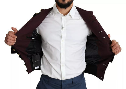Dolce & Gabbana Veste Militaire Noire Boutons Dorés Bomber