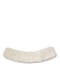 Dolce & Gabbana White Mink Fur Collar Women Neck Wrap Scarf