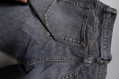 Dolce & Gabbana Dark Gray Cotton Stretch Skinny Denim Jeans