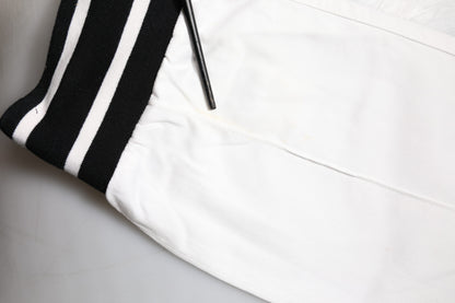 Dolce & Gabbana White Cotton Jogger Cargo Skinny Pants