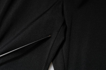 Dolce & Gabbana Black Nylon High Waist Slim Fit Pants