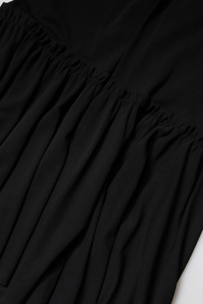 Dolce & Gabbana Black Mermaid Cut High Waist Midi Skirt