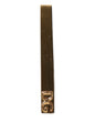 Dolce & Gabbana Gold Tone Brass Logo Branded Tie Clip Bar