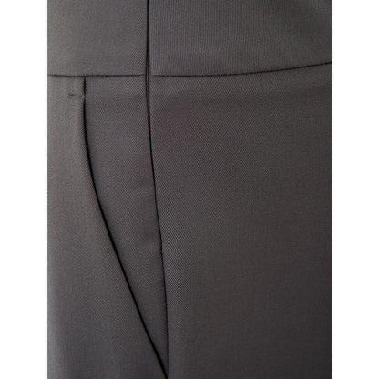 Lardini Gray Wool Casual Pants