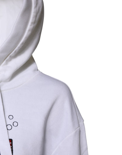 Dolce & Gabbana White #DGFamily Hooded Sweatshirt Sweater